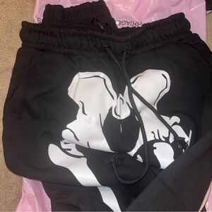 Trickz N Treatz Skeleton Sweat pants S